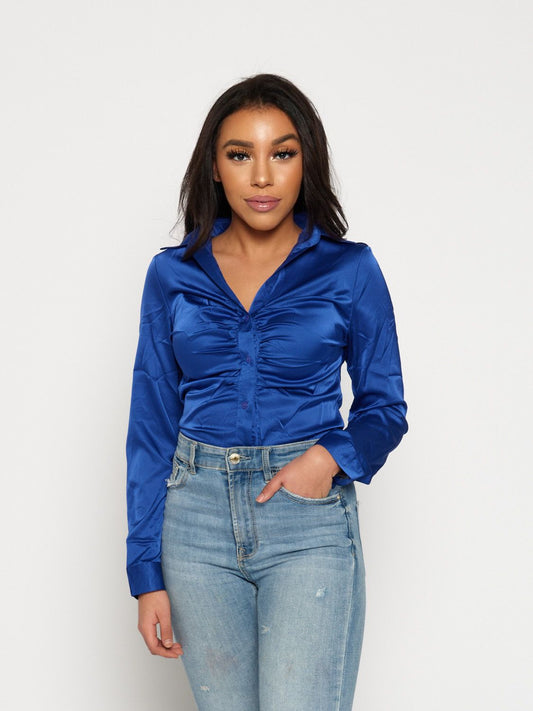Sara blouse blauw